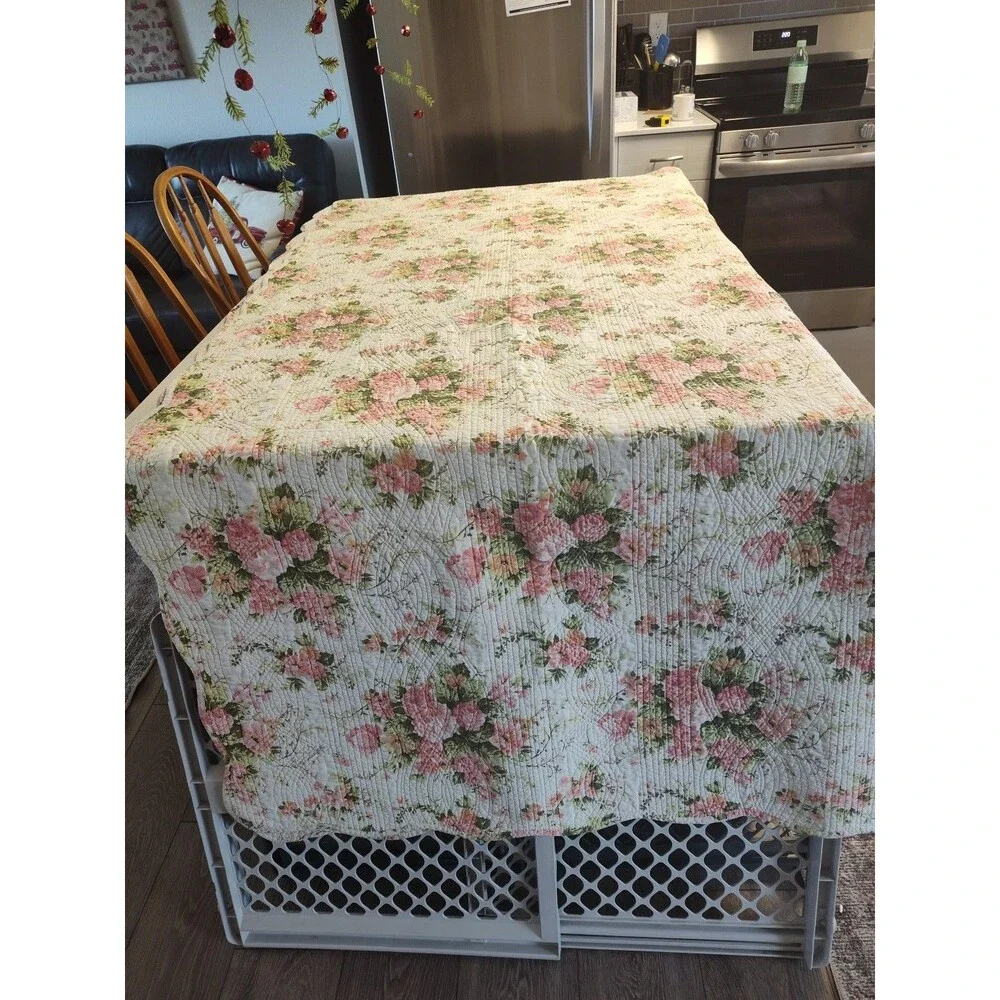 Mary Jane's Home Sweet Roses Fulll Quilt with 1 Sham 86
