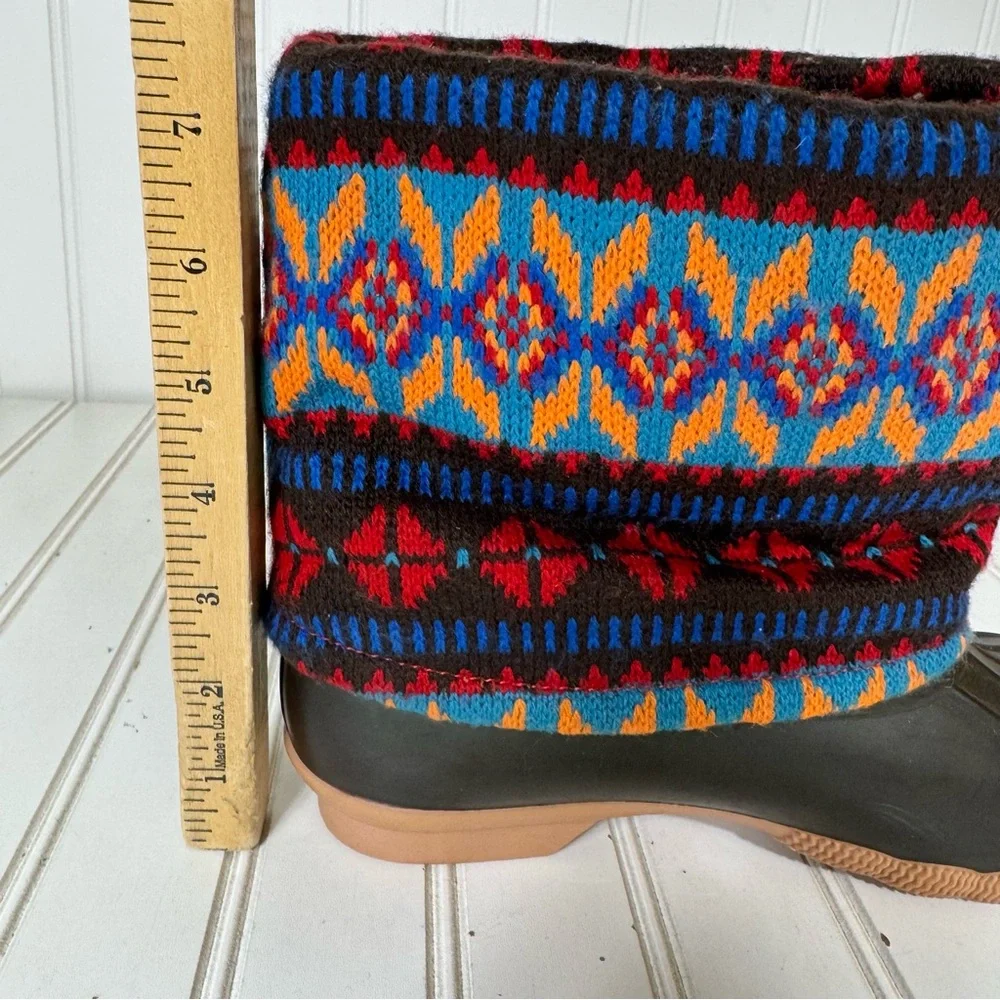 MUK LUKS Rainboots Women's 7‎ Duck Boots Southwest Slip On
