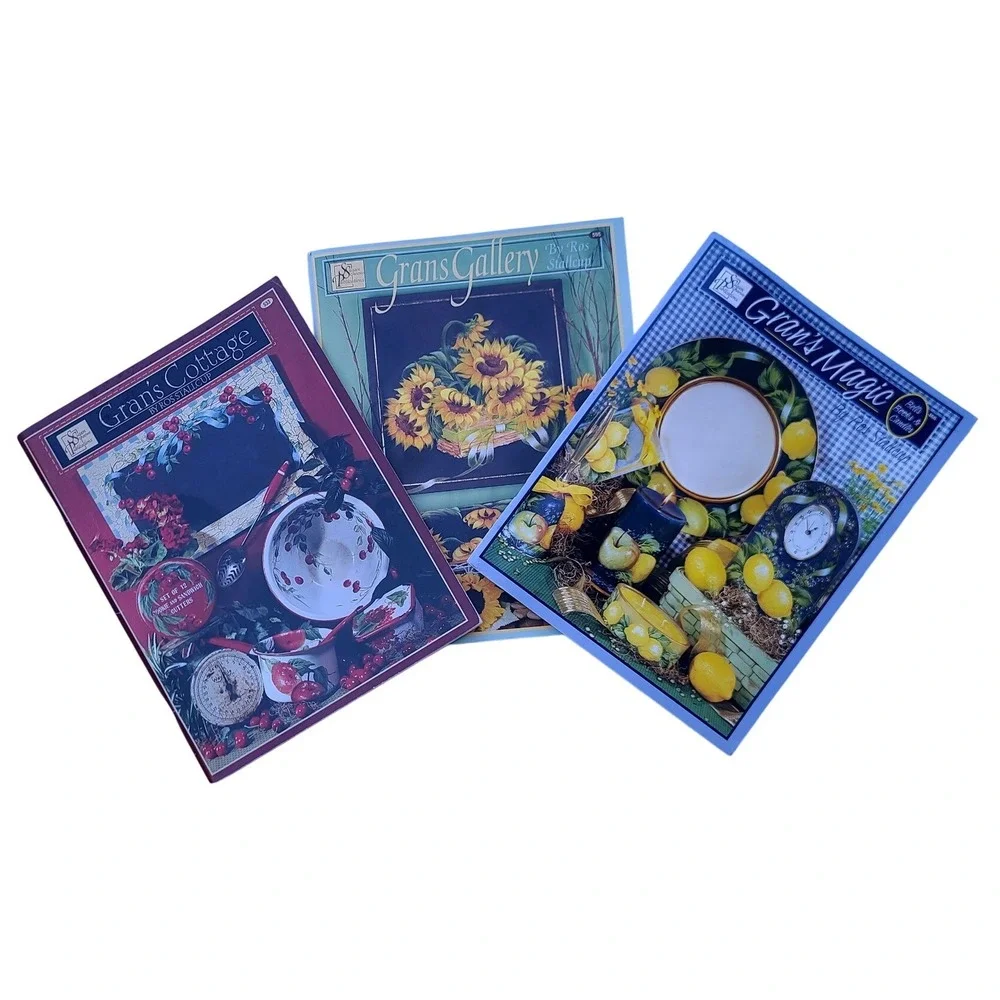 Ros Stallcup Decorative Painting Books Set of 3 Grans Cottage Gallery Magic