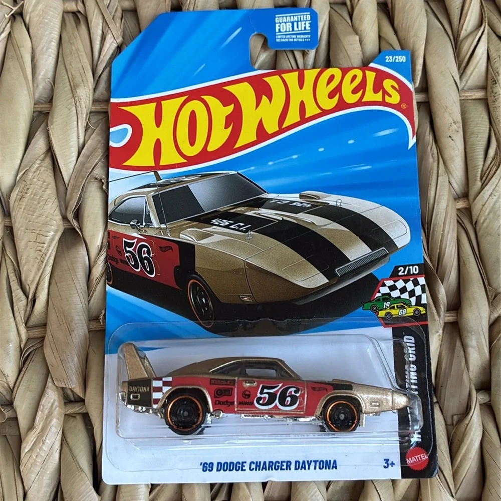 1969 Gold Dodge Charger Daytona Hot Wheels Race Car Racer 56 HotWheels New 2026