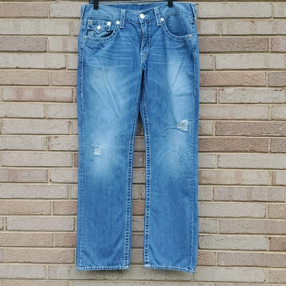 True Religion Jeans Straight with Flap Pockets Size 36