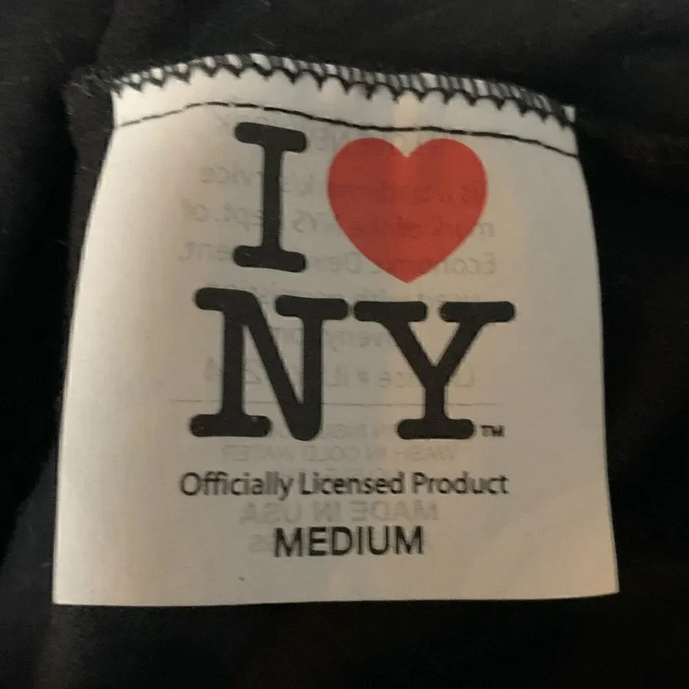 I ❤️ NY Black Doggie Hoodie Sz M