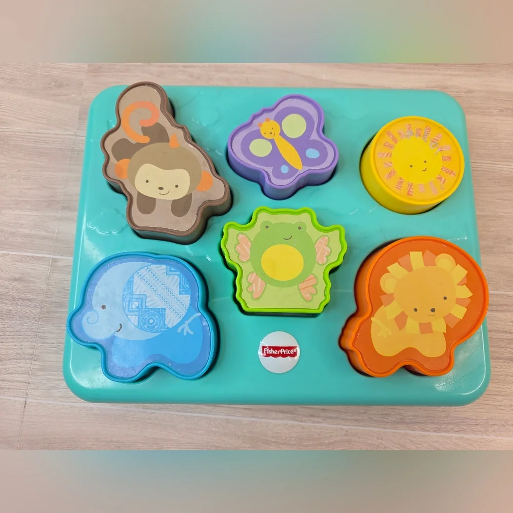 Vintage Fisher Price Monkey And Pals Puzzle