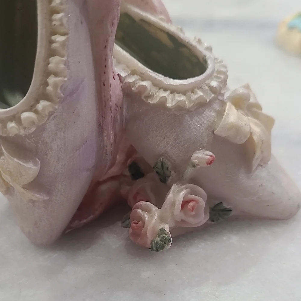 KS Selection Pink and White Kids Ballet Slippers