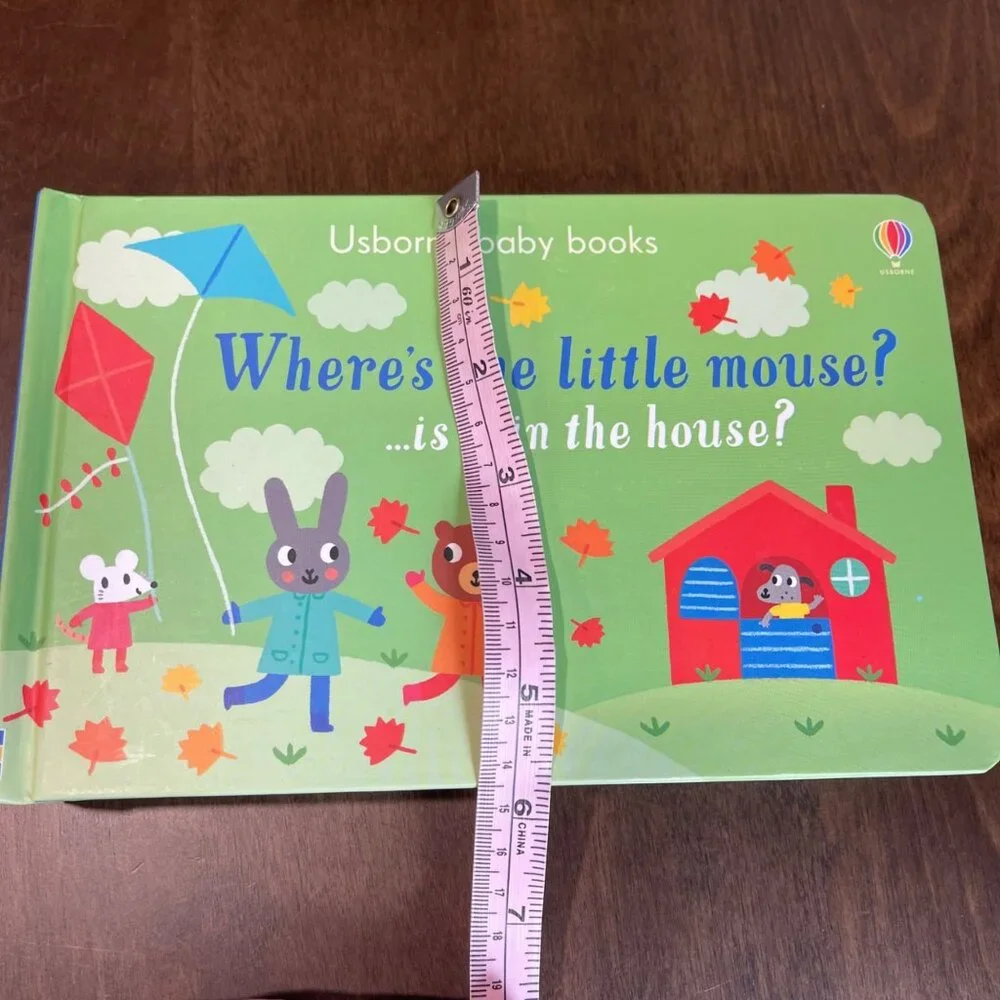 Usborne Baby Books Where's The‎ Series Includes: Butterfly Little Mouse Busy Bee
