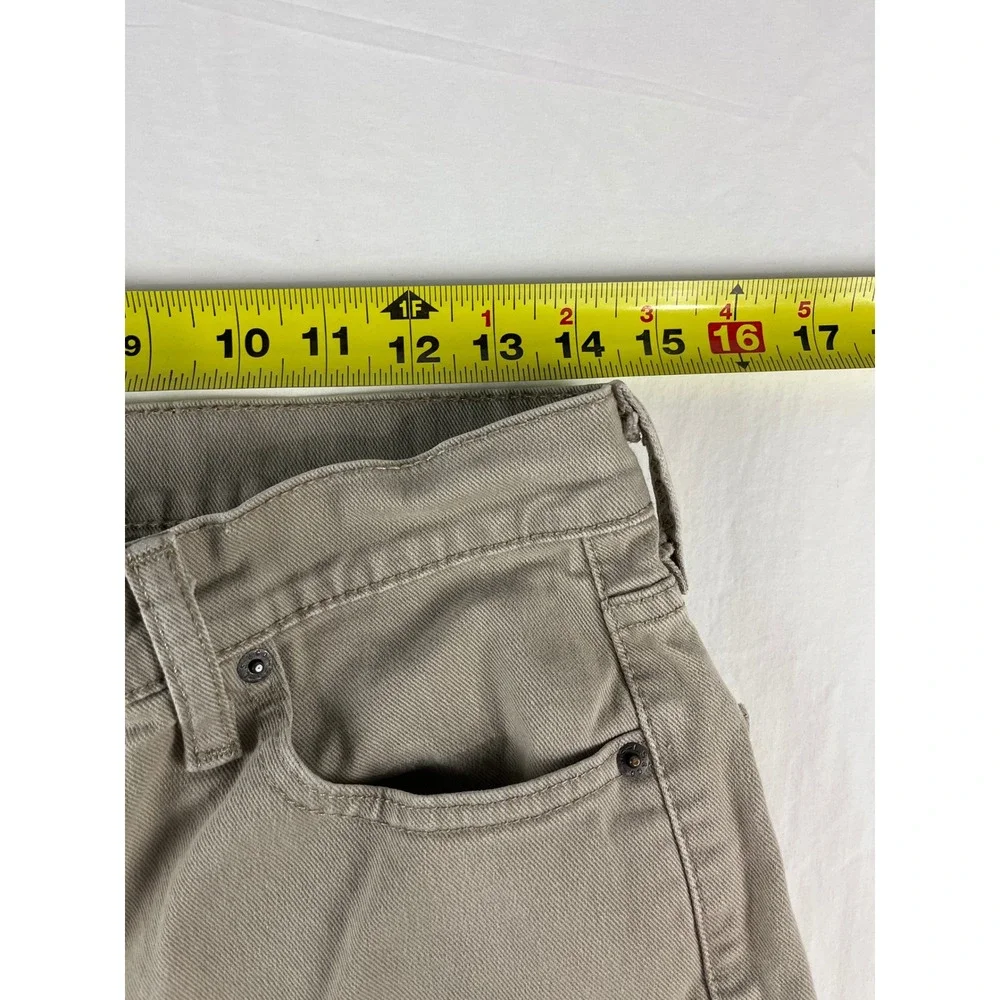 Levi's 513 Slim Straight Fit Jeans Men's W30 L30‎ Khaki Beige Casual Pants