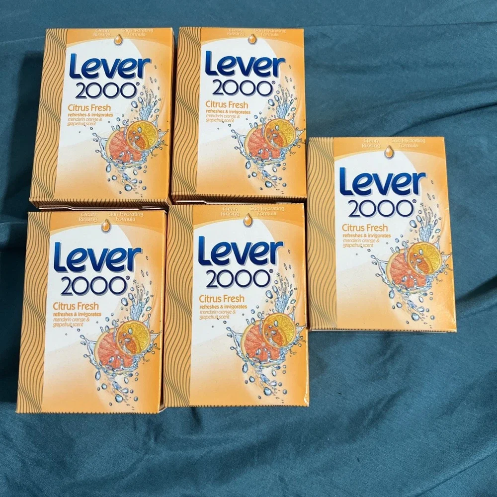 Lever 2000 Citrus‎ Fresh Soap Bars 4 oz Discontinued Retired Lot of 5