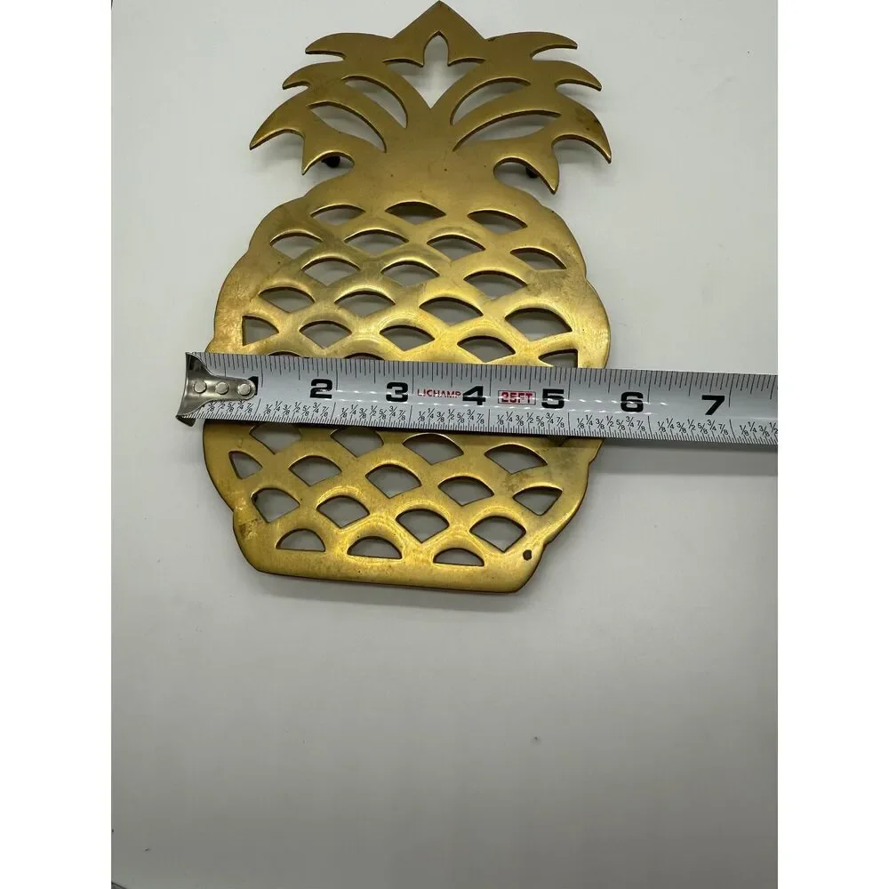 Vintage Solid Brass Trivet Pineapple‎ Design Decor Pot Holder
