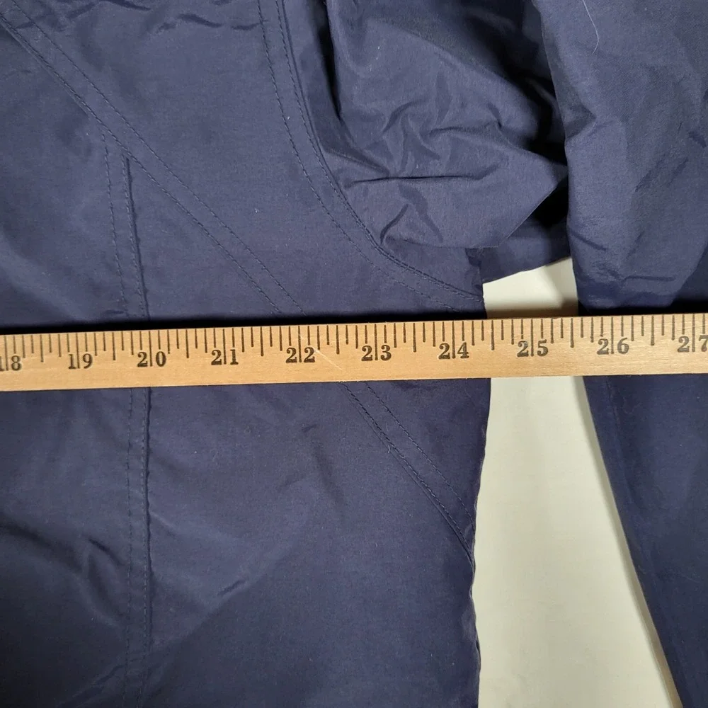 L.L. Bean Men's Large Blue Red Trim 3-in-1 Jacket Extra Zipper for Fleece Lining