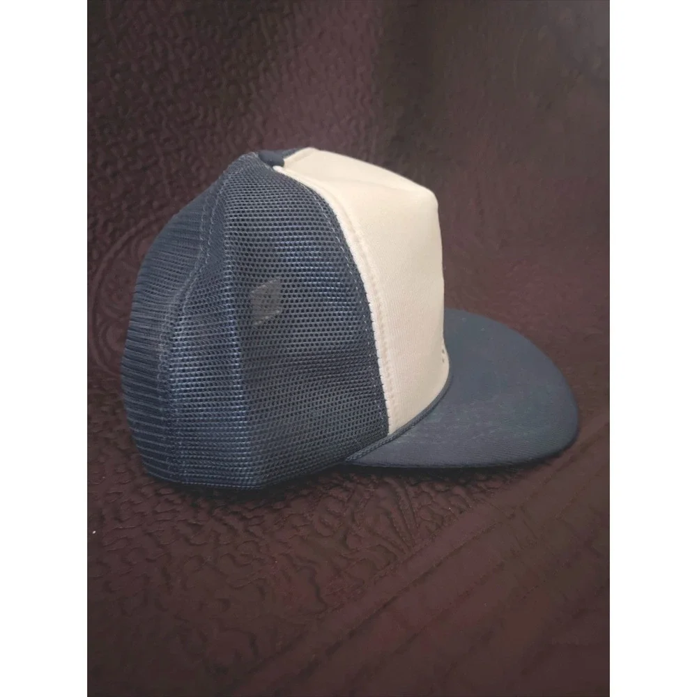 Vintage 1987 Sea World Snapback Trucker Hat Cap Foam Orca Shamu Blue‎ EUC