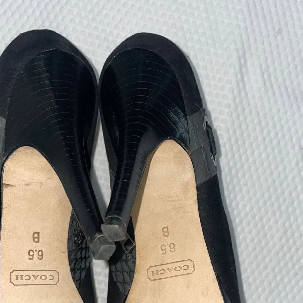 Coach Beatrice Black Ankle Booties