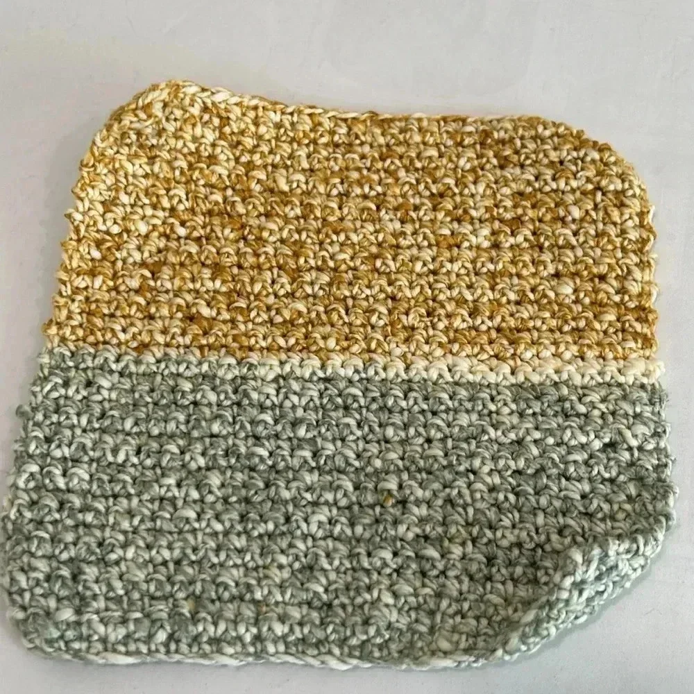 Hand Crocheted Washcloth/Dishcloth - Set of 3