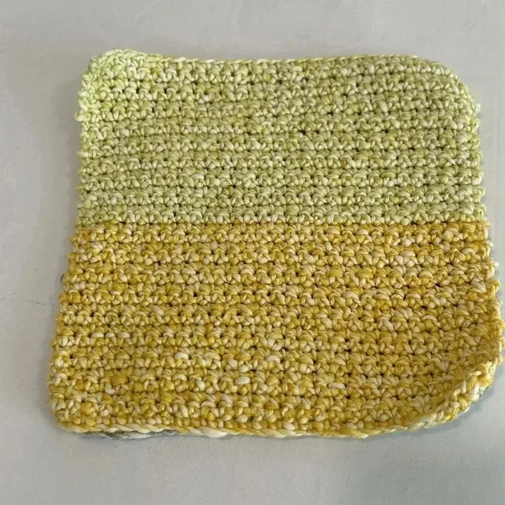Hand Crocheted Washcloth/Dishcloth - Set of 3