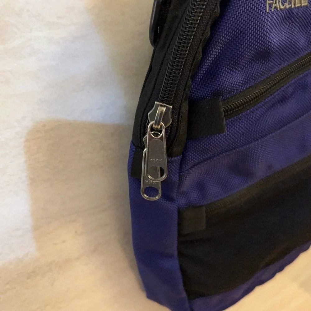 Vintage The North Face Black and Blue Men's Backpack