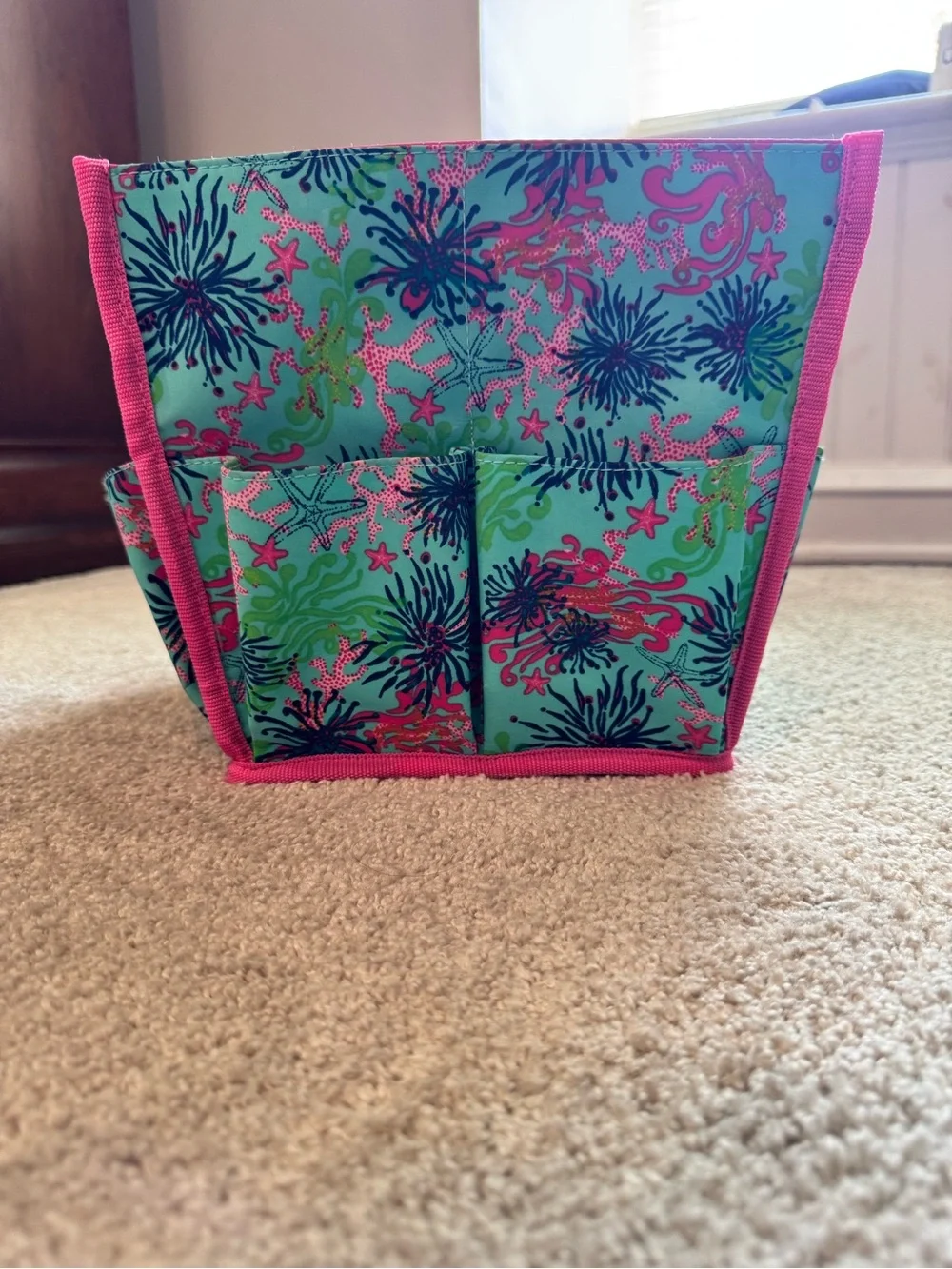 Lilly Pulitzer aqua tote