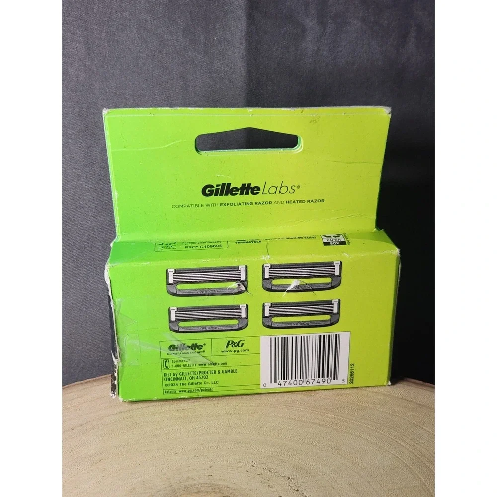 gillette packaging open