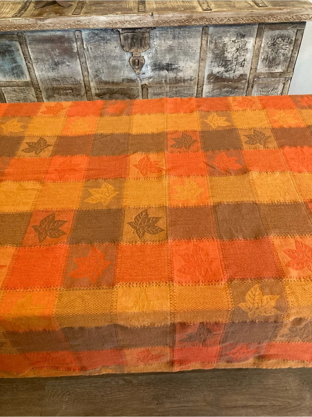 Unknown plaid tablecloth