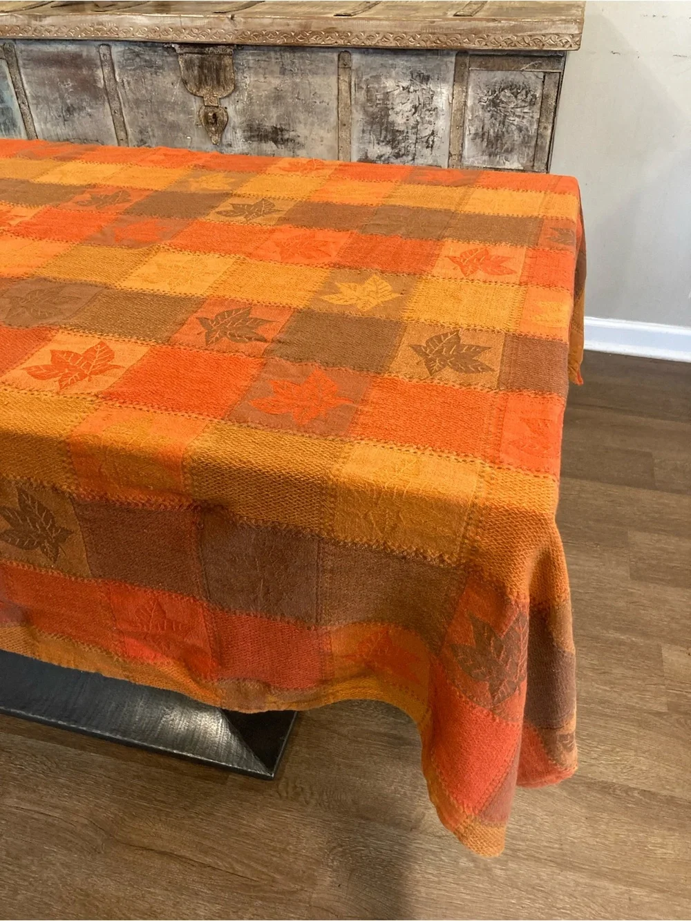 Unknown plaid tablecloth
