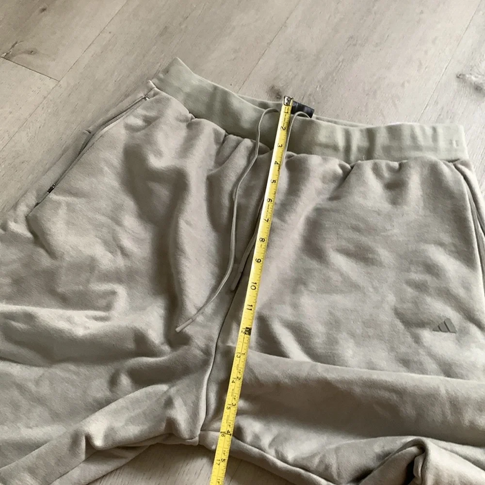 Adidas‎ Unisex One VLR ST Basketball Pants sz LGray Elastic Waist Zip Pockets