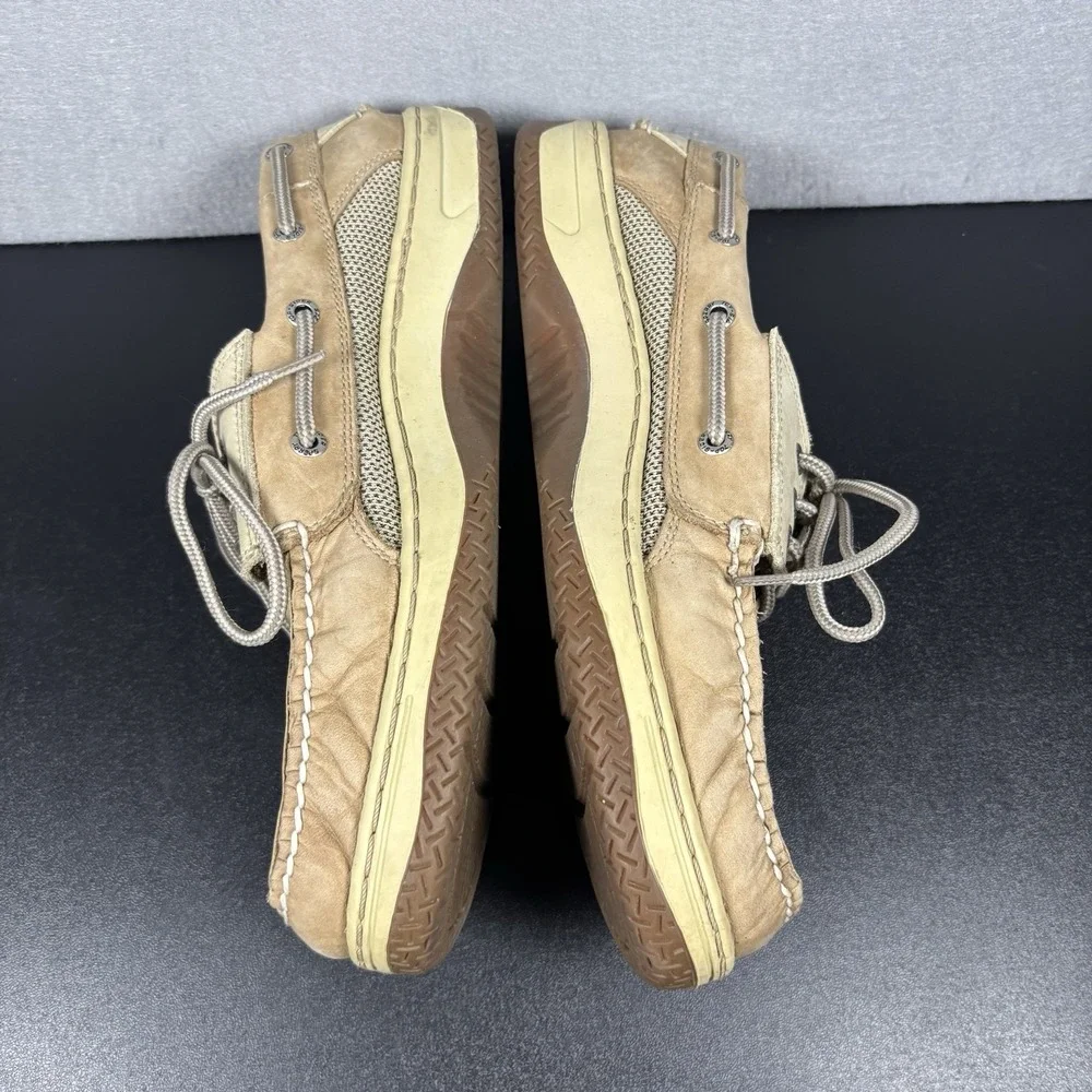 SPERRY Top Sider Men's Billfish 3 Eye Boat Shoes TAN/BEIGE 0799023 Size 9.5M
