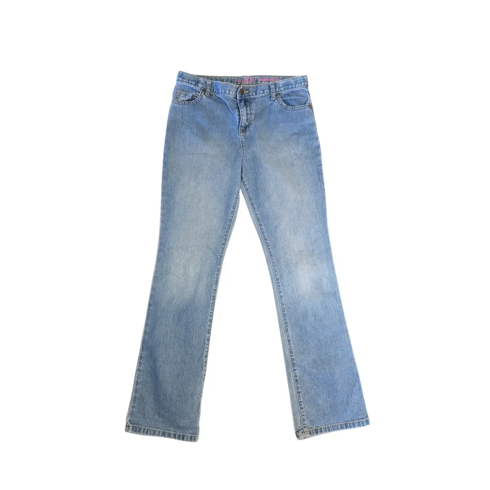 The Children's Place Girls Boot Cut Jeans Size 16 Light Wash Denim