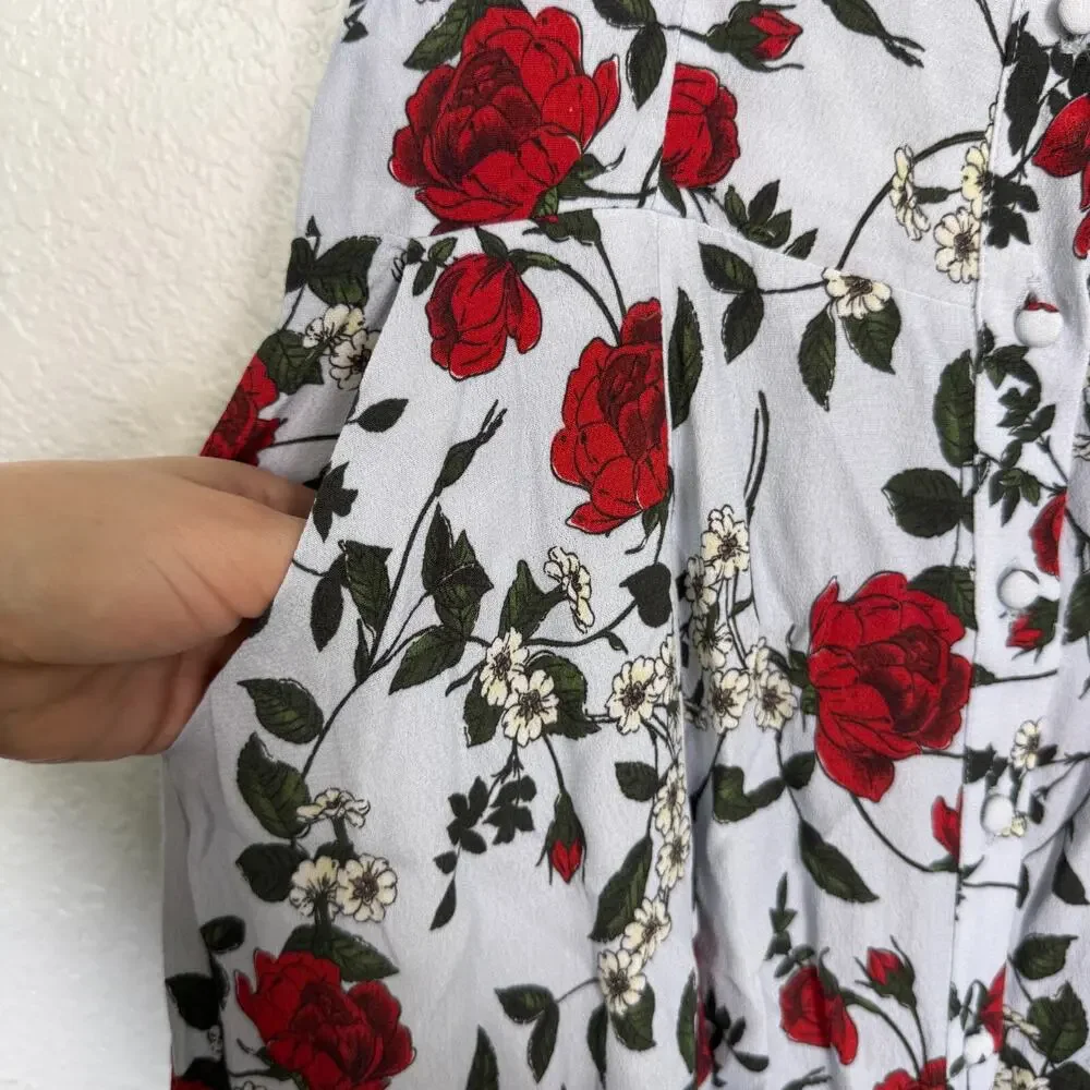 Yumi Kim Dress Women Medium Mercy Floral Rose Boho Cottagecore Resort Cruise NEW