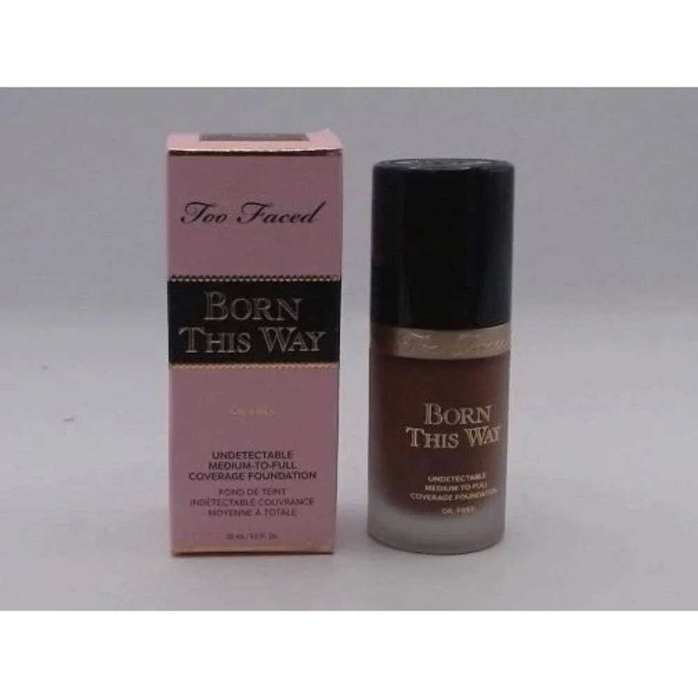 Too Faced Born This Way Finish Longwear Liquid Foundation , Cocoa, 1 Fl Oz, BNIB