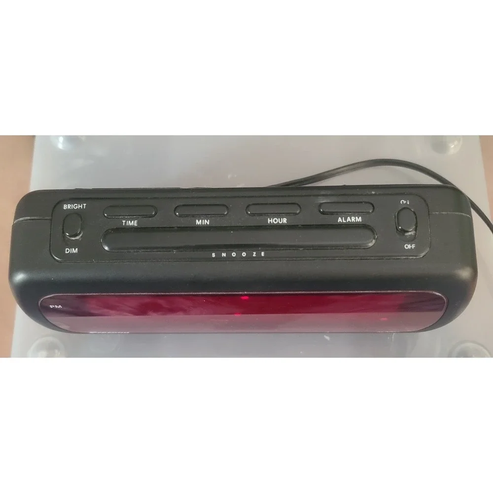 Vintage Paragon Digital Alarm Clock  Model 88030 Red LED good Condition Working