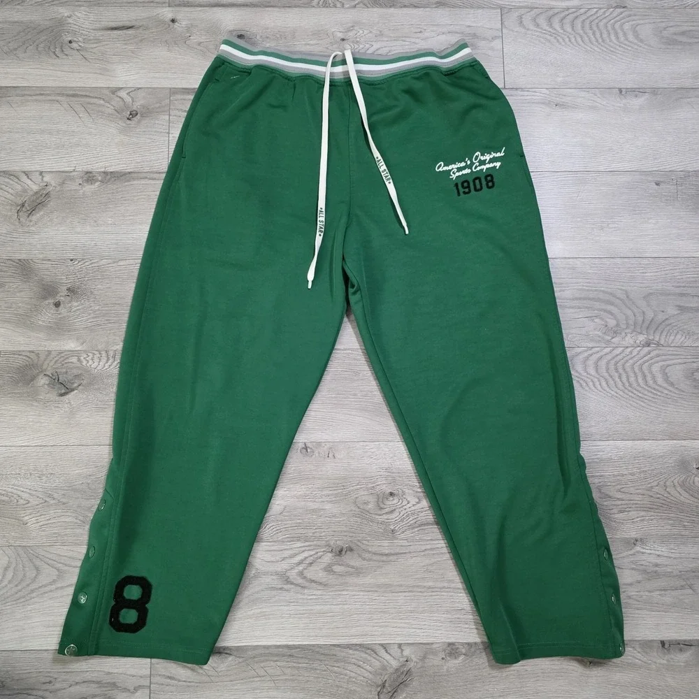 Converse All Star EST 1908‎ Logo Green Sweatpants Men's Size XXL RARE