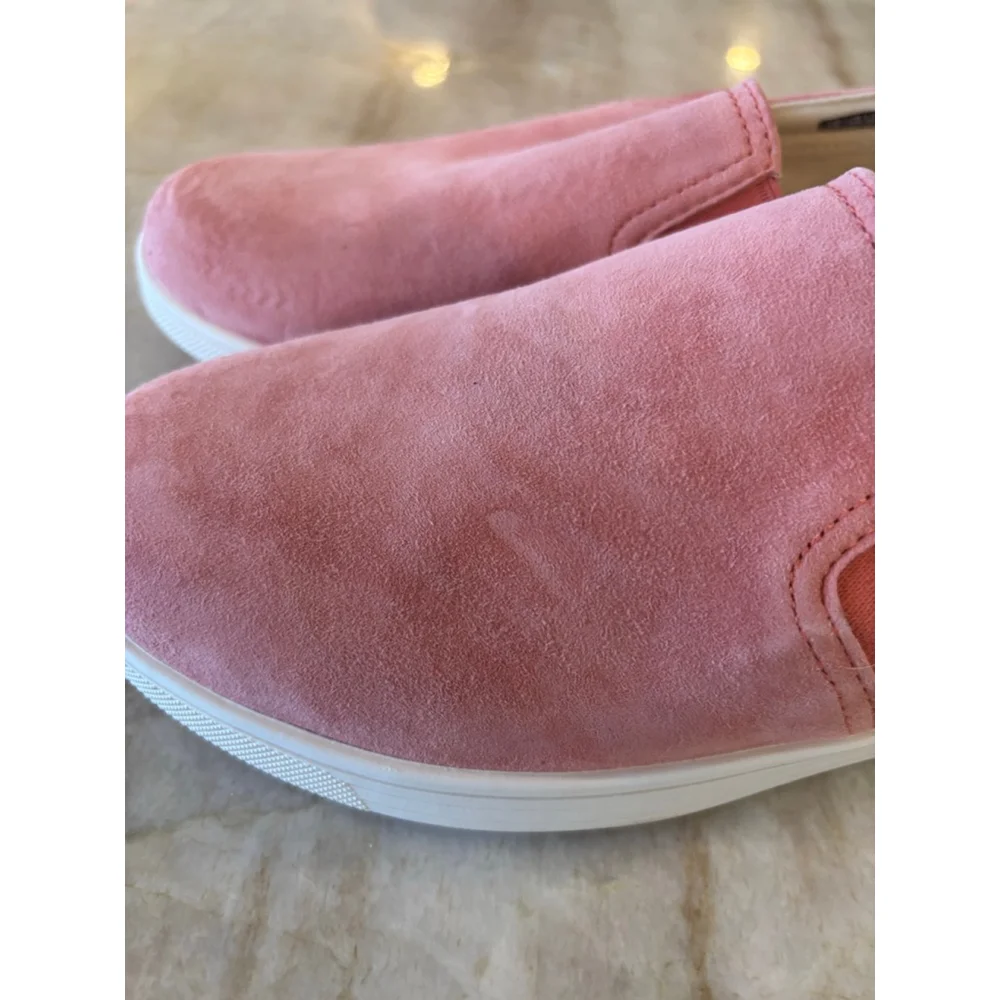 Women's Spenco Pink Suede Slip-On Flats Size 7