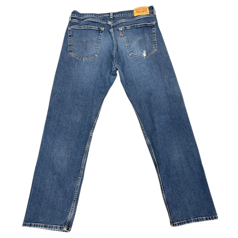 Levi's 505 Regular Fit‎ Jeans Blue Denim Straight Leg 38x30 Pakistan Made