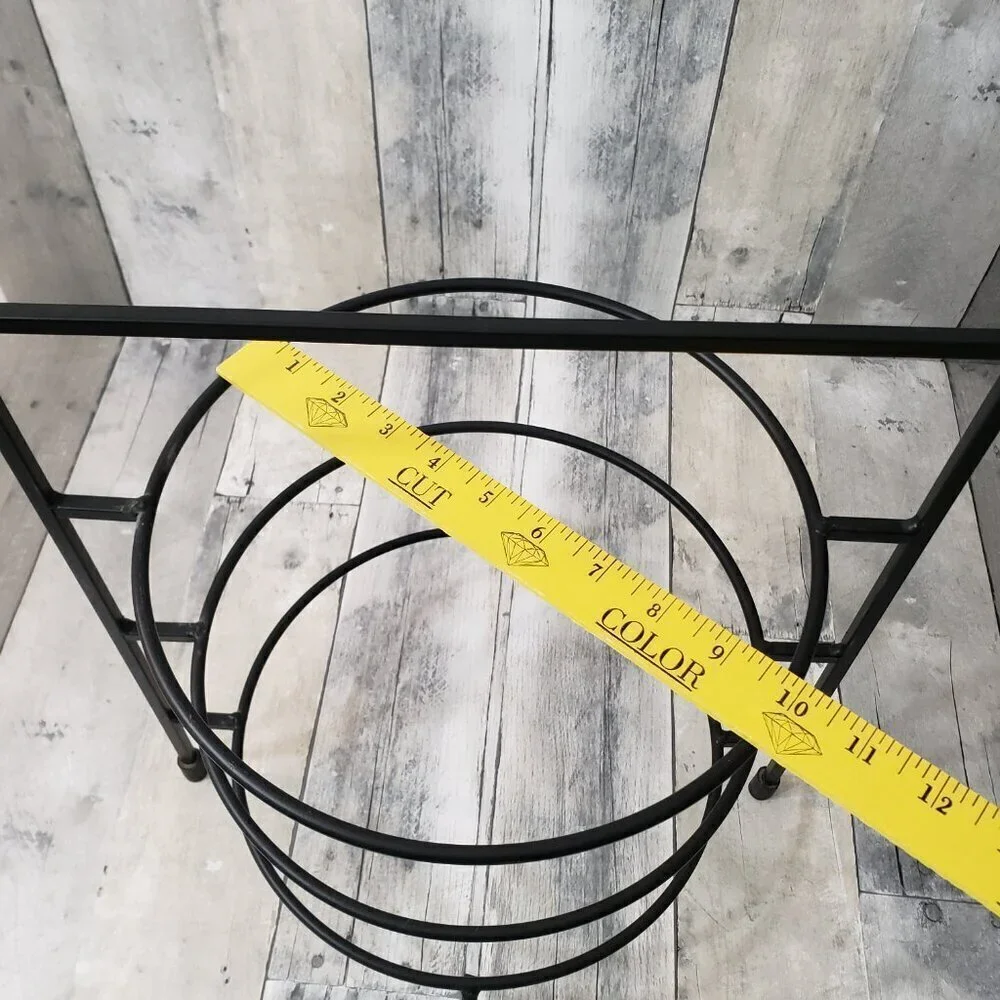 Black Metal 3 Tier Pie Plate Stand