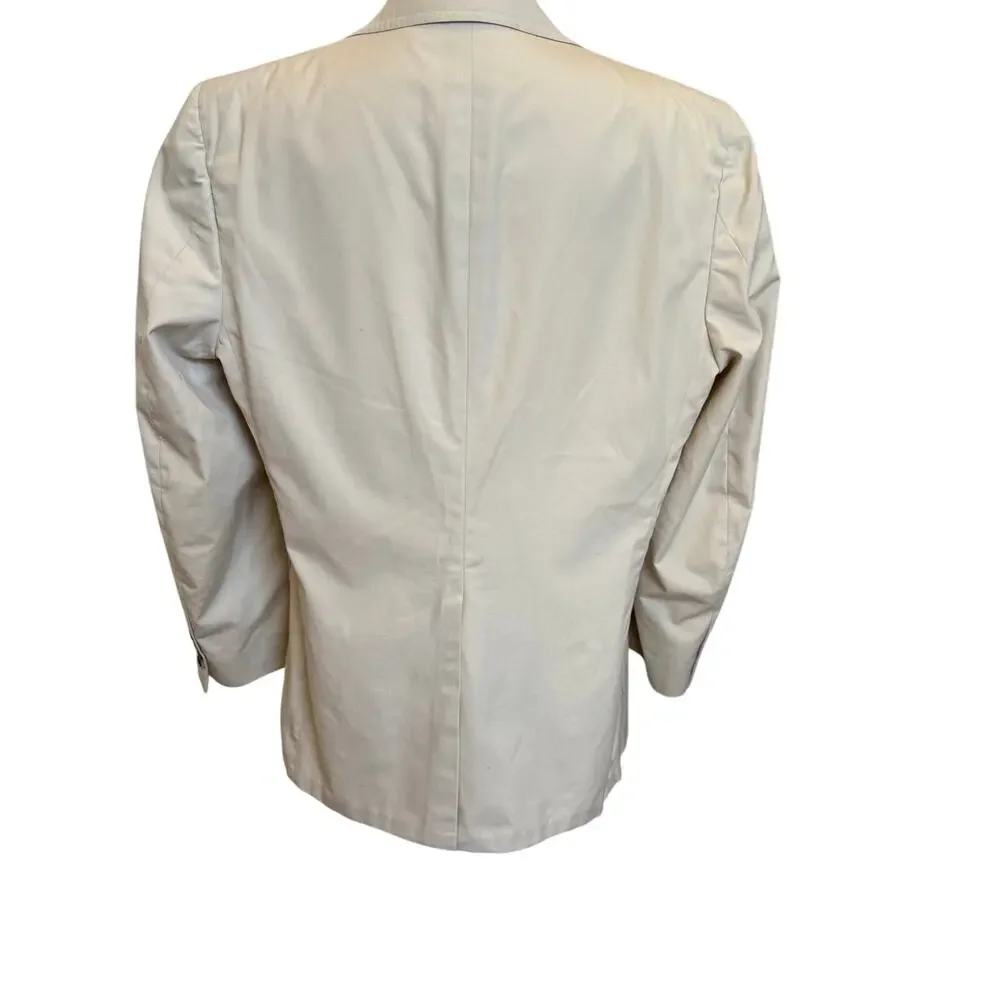 Vintage Gokeys Men's Blazer Size ? Tan Washable Classic Pockets Made in USA