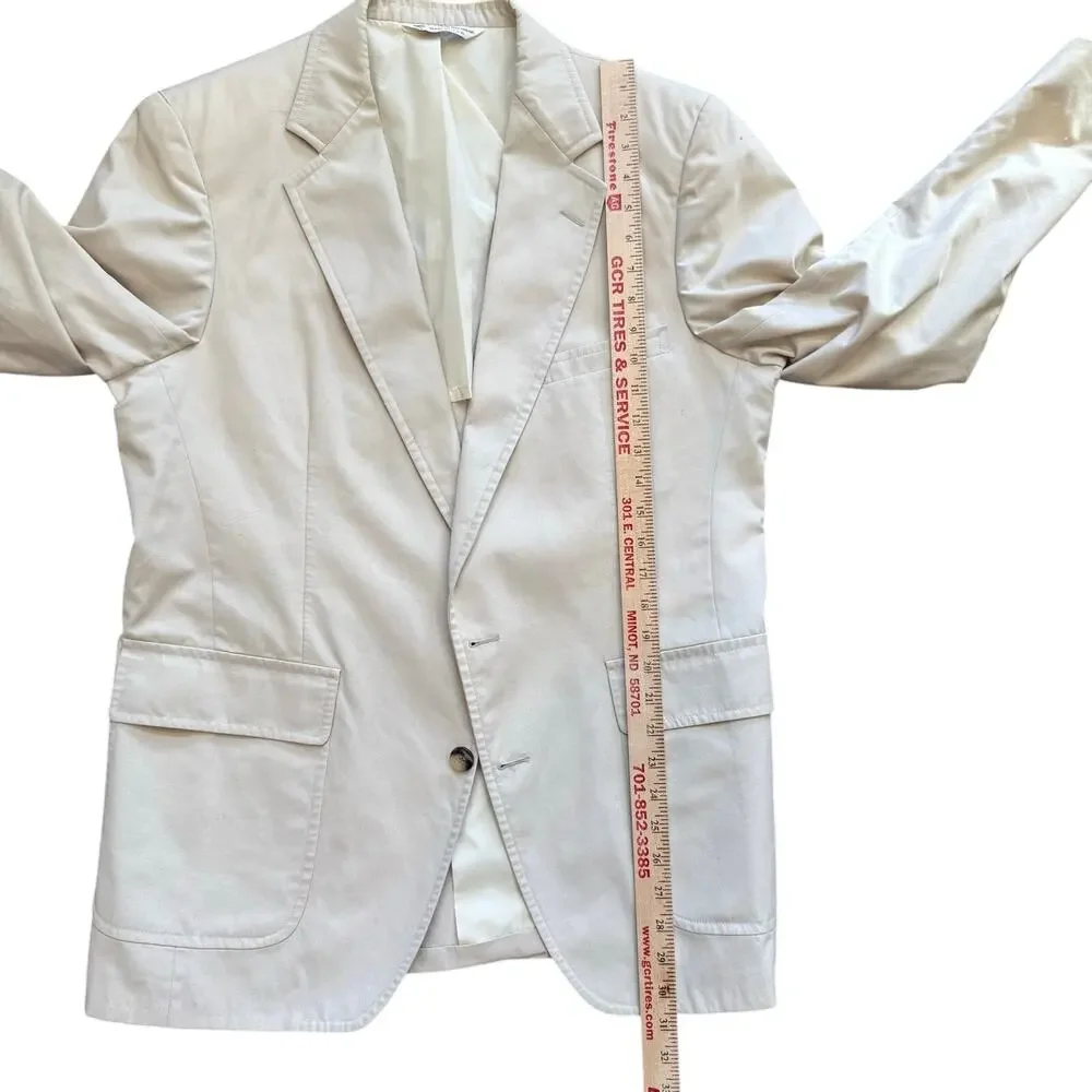 Vintage Gokeys Men's Blazer Size ? Tan Washable Classic Pockets Made in USA