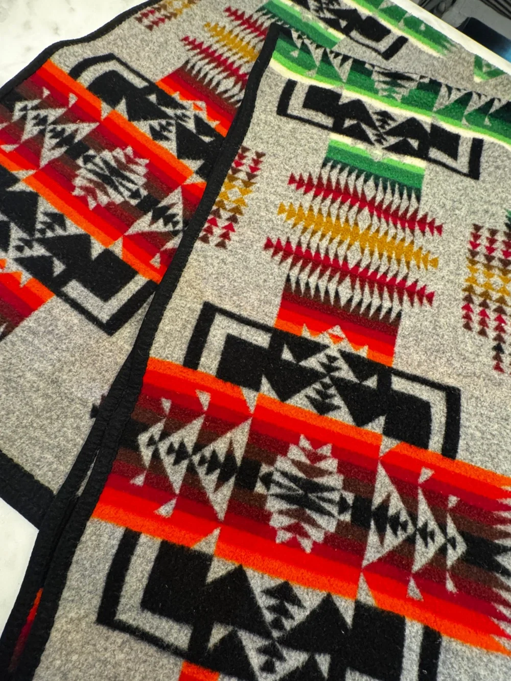 Vintage Pendleton Beaver State Wool Blend Blanket Native 71” x 59”