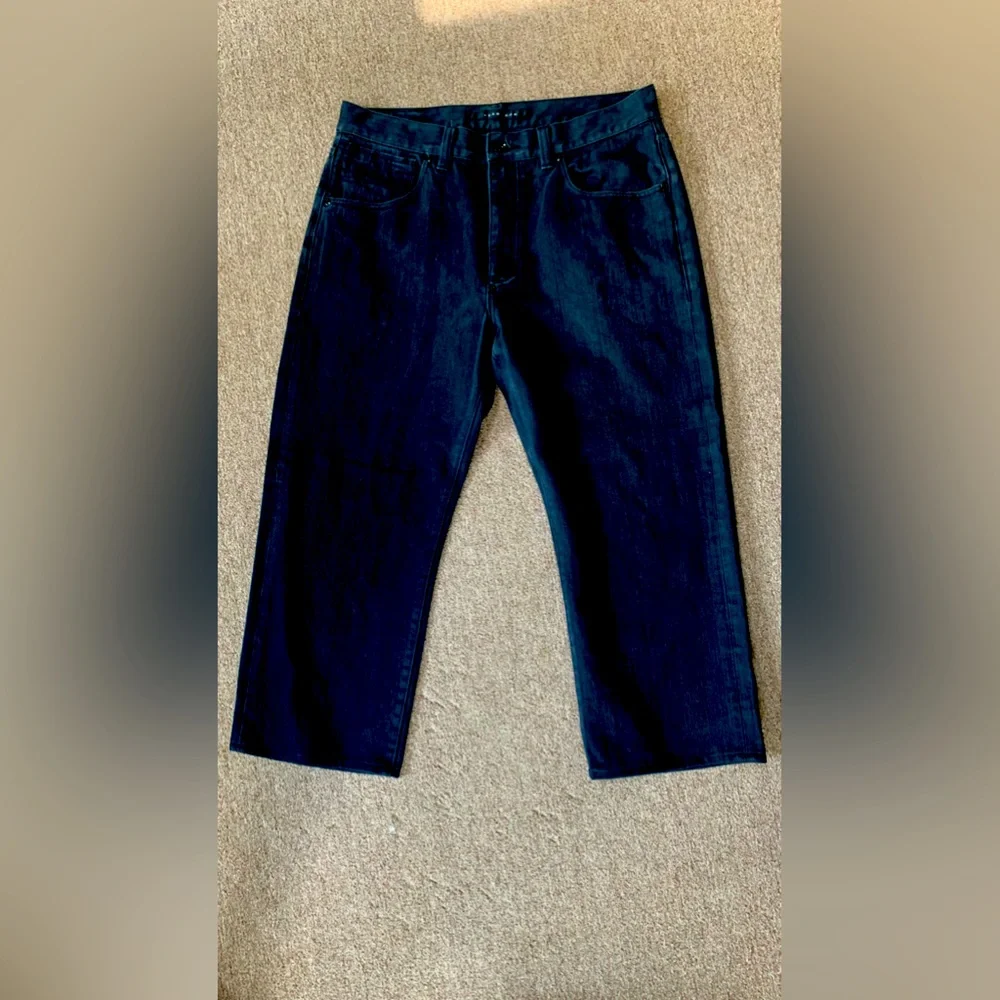 Sean John Mens Jeans Hamilton Size 36*25 Inseam‎ Black Wide Leg Relaxed