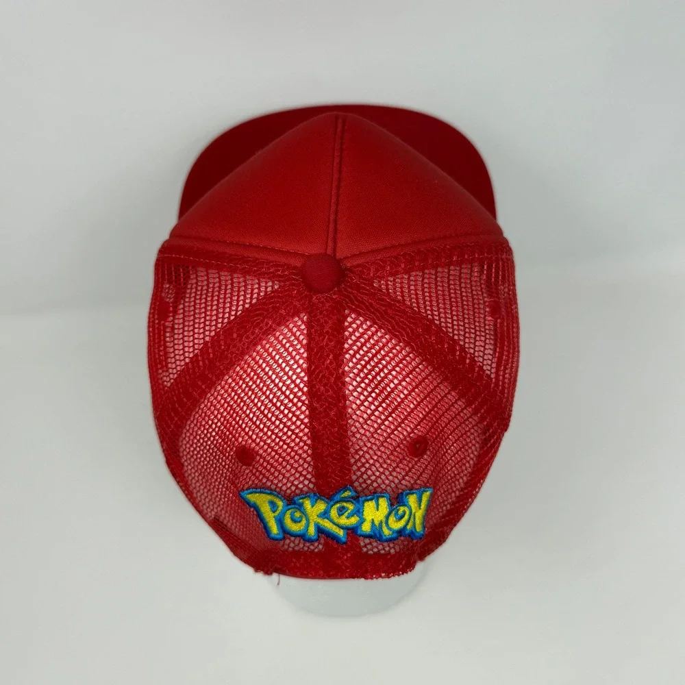 Pokemon Pokeball Red White Trucker Hat Youth OSFM Snapback Cap 2016 Nintendo