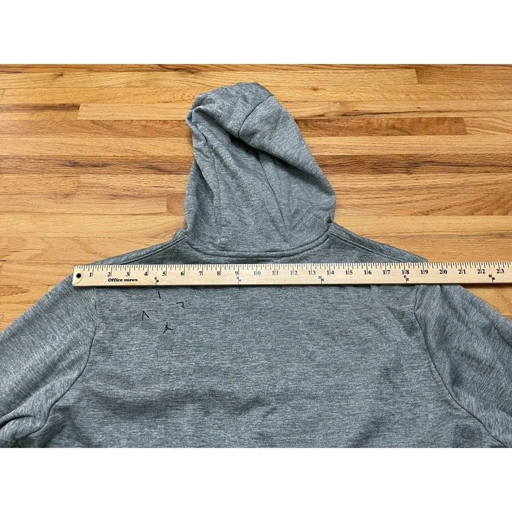 Air Jordan Men's XL Gray Hoodie Polyester Pullover‎ Drawstring Activewear Sports