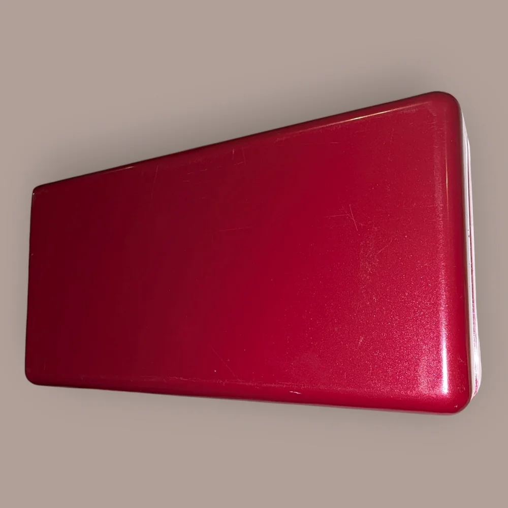 Vintage Red Pretty‎ Neat Portable Travel Jewelry Storage Box