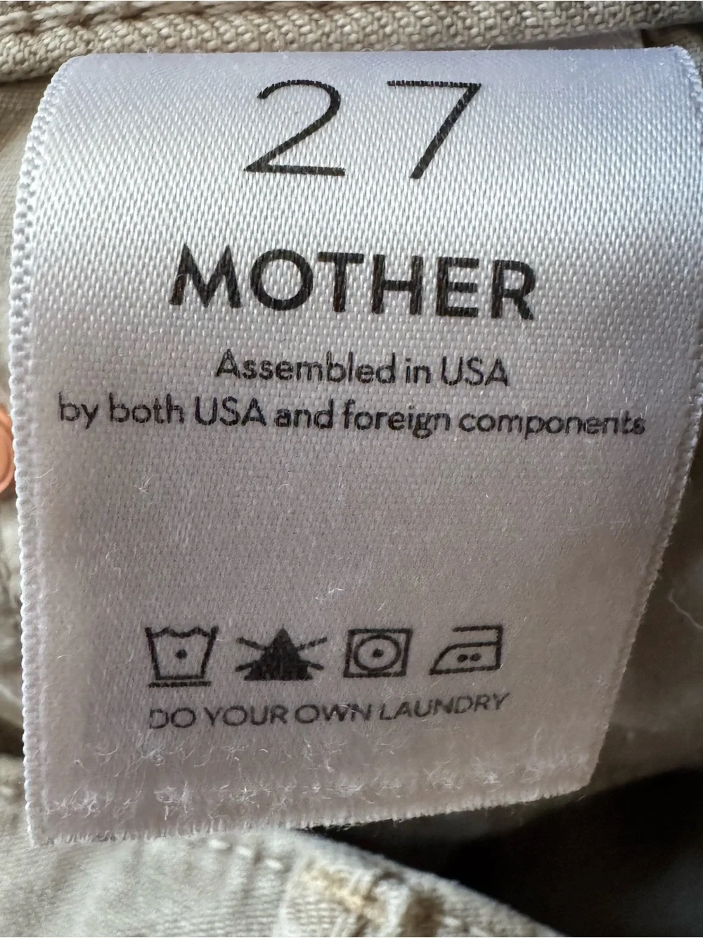 MOTHER measurements waist