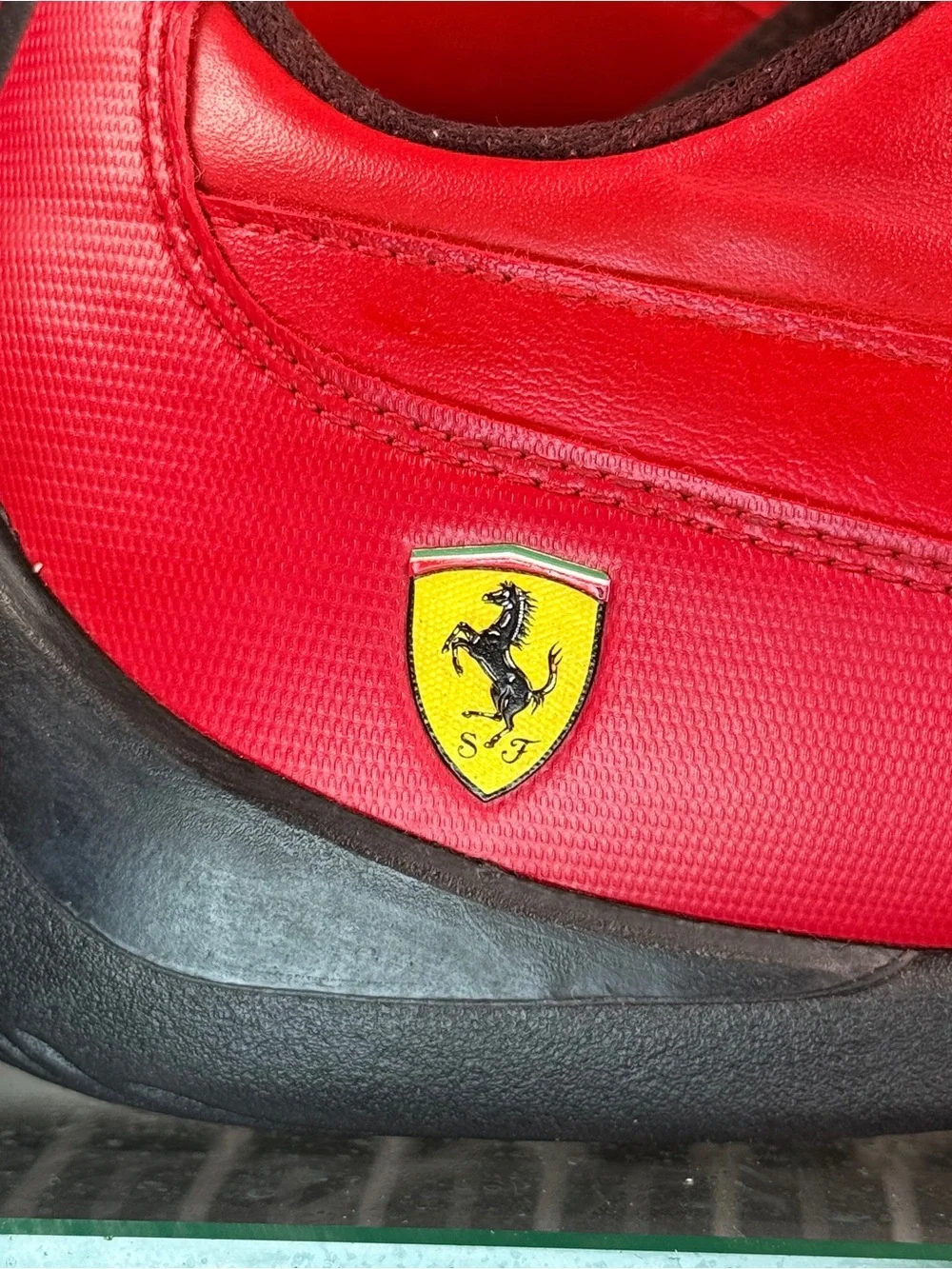 PUMA FERRARI DRIVING LEATHER SHOES MENS SZ 12 Good Condition