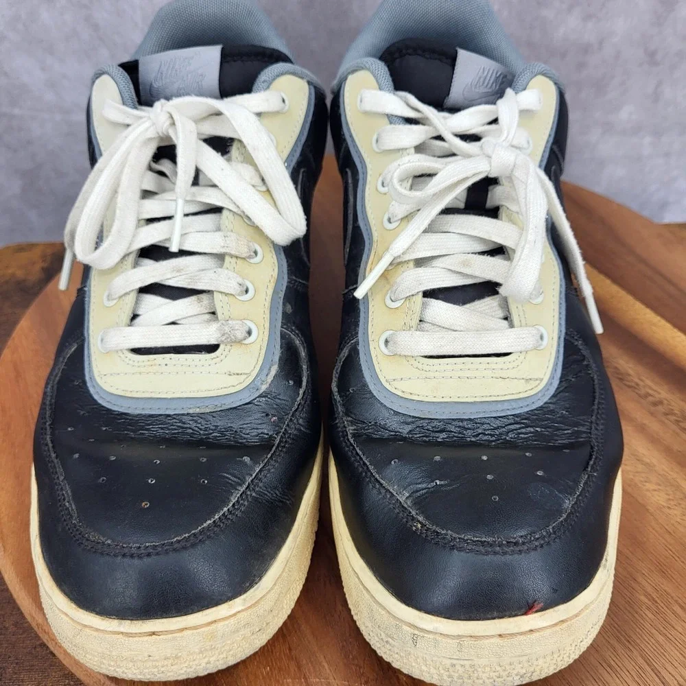 Nike Air Force 1 LV8 Sneakers Mens 13 Black Pure Platinum Lace Up Shoes Platinum