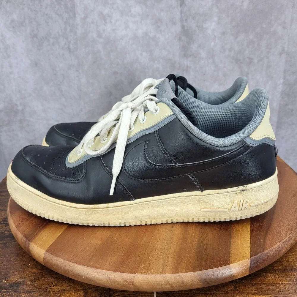 Nike Air Force 1 LV8 Sneakers Mens 13 Black Pure Platinum Lace Up Shoes Platinum