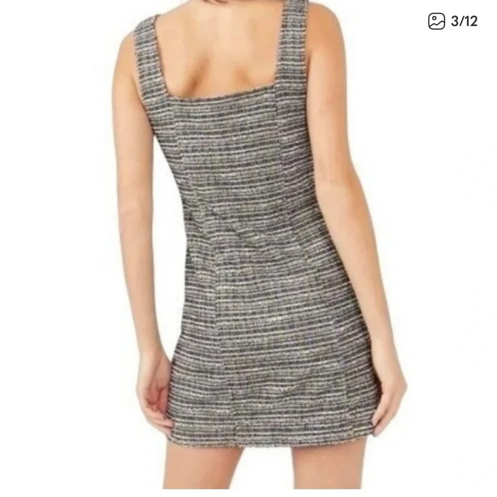 Free People Maxx‎ Tweed Mini Dress - Midnight Combo