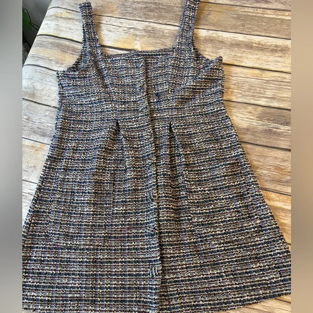 Free People Maxx‎ Tweed Mini Dress - Midnight Combo