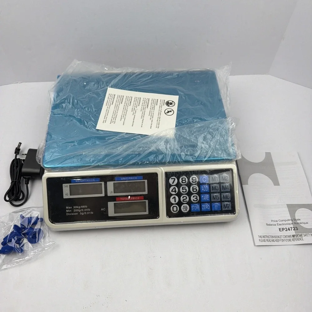 Commercial Food Scale 88lb/40kg Digital Price Computing Deli Market Weighing