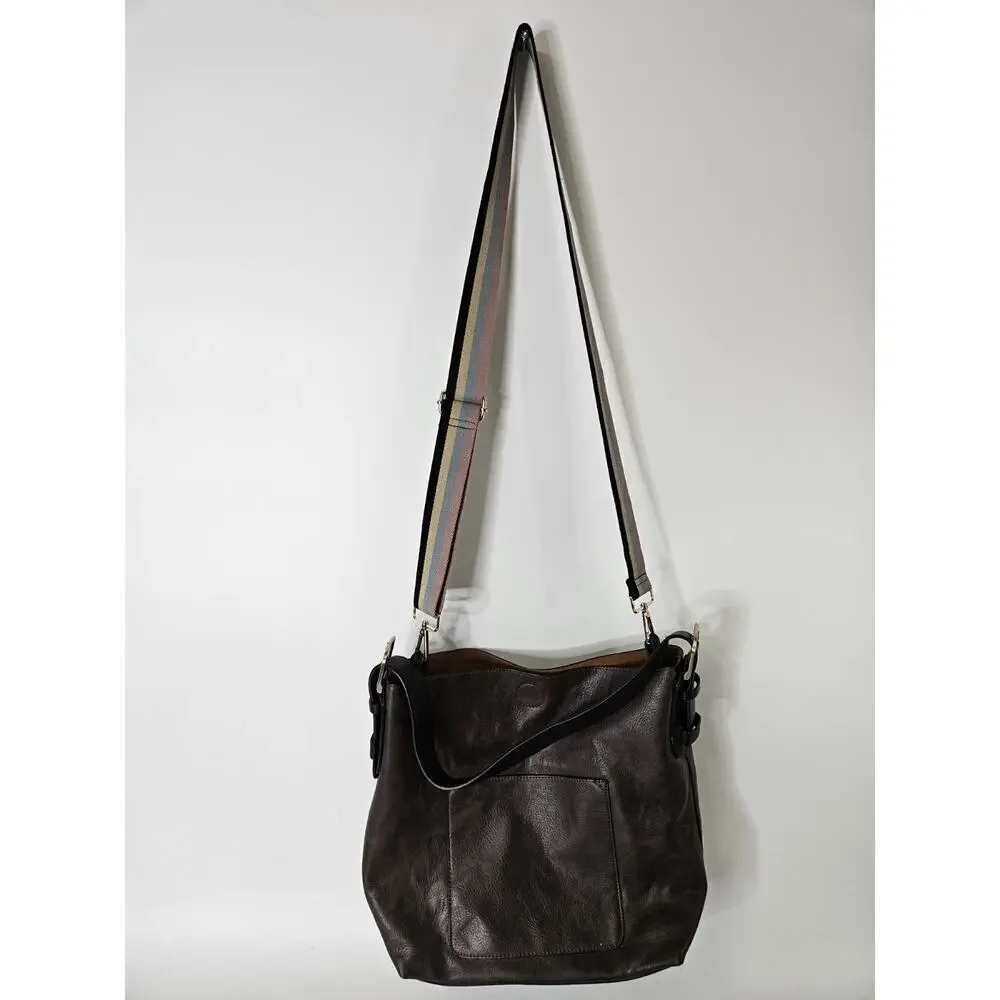 Noatd Brown Leather Shoulder Bag Boho