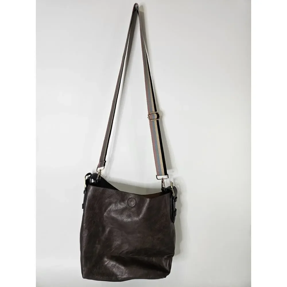 Noatd Brown Leather Shoulder Bag Boho