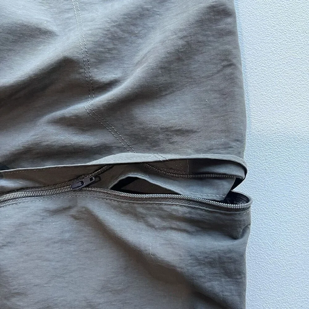 The North Face Convertible‎ Pants Mens XLarge Gray Short Zip Off Outdoor Hiking