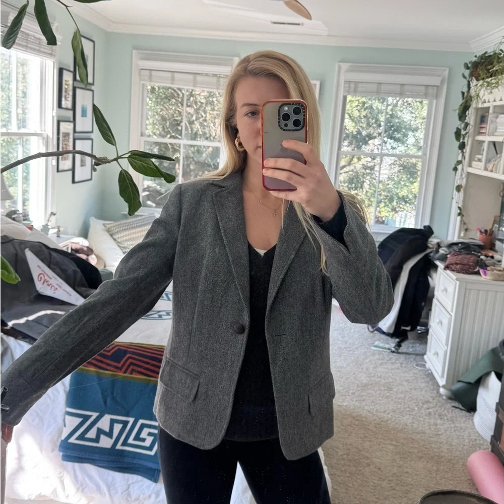 J. Crew Charcoal Blazer